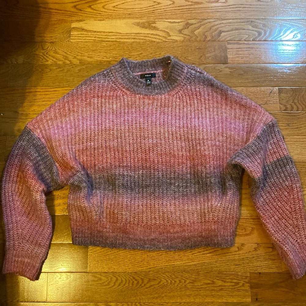 Oversized rainbow sweater